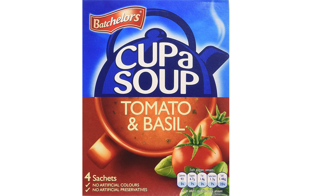 Batchelors Cup a Soup Tomato & Basil   Box  104 grams